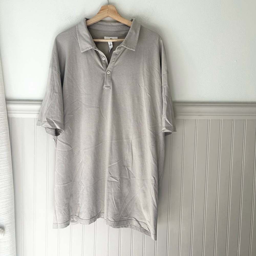 BP Men’s 2XL Taupe Polo Cotton Shirt